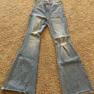 Altar’d State Women's Blue Flared Jeans